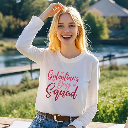 Galentine's Day Iron on Transfers for Women, 19 PCS DTF Transfers Ready to Press, Valentines Iron on Patches for Clothes, T-Shirts, Bags, DIY Crafts, Galentine Designs in Saudi Arabia