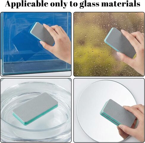 4 PCS Fish Tank Cleaning Tools, Aquarium Glass Cleaner Sponge Double Sided Sponge Brush Fish Tank Glass Surface buildew Remover Double Sided Aquarium Cleaning Pad for Fishes Turtle Tanks in Saudi Arabia