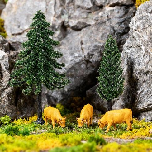 42 Pieces Model Trees 1.2-6.3 Inch Mixed Miniature Tree, Fake Mini Trees for Crafts, Mixed Miniature Fake Diorama Tree, for DIY Crafts, Building, Scenery Landscape in Saudi Arabia