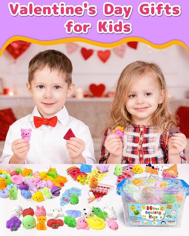 80 حزمة من الألعاب الإسفنجية، هدايا حفلات Kawaii للأطفال 3-5، 4-8، 8-12، ألعاب صندوق الكنز لجوائز الفصل الدراسي، هدايا صغيرة، حقيبة جودي، سلة عيد الفصح، حشو البيض، لعبة الضغط السائبة in Kuwait