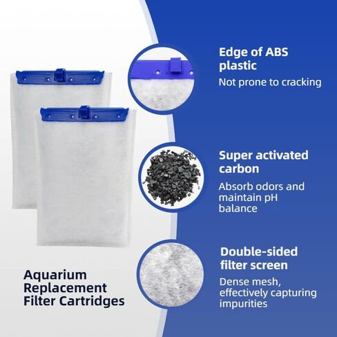 16 حزمة من حشوات الفلتر البديلة الكبيرة لمرشحات Tetra Whisper Bio-Bag، متوافقة مع Whisper 20i/40i، IQ20/30/45/60، PF20/30/40/60 ومرشحات الزواحف in Kuwait