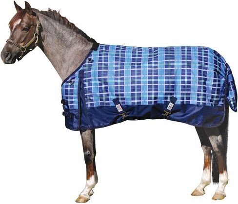Dura-Tech Viking Classic Euro Fit Horse Turnout Blanket | Surcingle Plaid Pony | Horse Blankets for Winter Waterproof | Large Tail Cover | Winter Horse Blanket in Kuwait