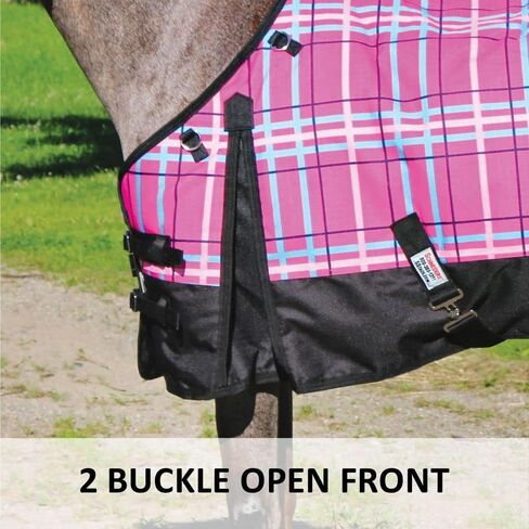 Dura-Tech Viking Classic Euro Fit Horse Turnout Blanket | Surcingle Plaid Pony | Horse Blankets for Winter Waterproof | Large Tail Cover | Winter Horse Blanket in Kuwait