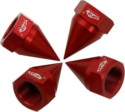 FLMLF CNC معدن أمامي خلفي 24 مم سداسي المحور عجلة صامولة مجموعة لـ 1/5 HPI ROFUN BAHA ROVAN KM Baja 5B 5T 5SC Rc قطع غيار السيارات (أحمر) in Kuwait