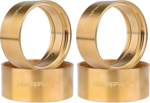 HobbyPark Brass Internal Beadlock Rings Clamp Ring 95g Wheel Weights fit 1.9" Wheel Rims for 1/10 RC Crawler Axial SCX10 II 90046 TRX4 VS4-10 SCX10 Pro Upgrades Parts, 4PCS (Gold) in Saudi Arabia