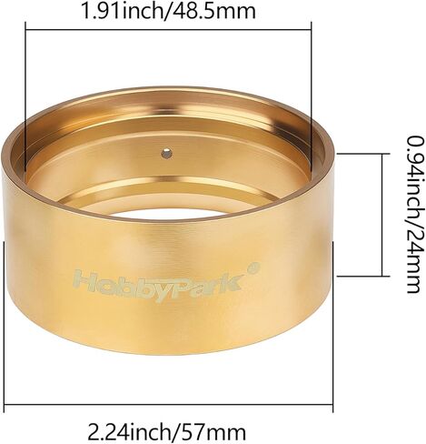 HobbyPark Brass Internal Beadlock Rings Clamp Ring 95g Wheel Weights fit 1.9" Wheel Rims for 1/10 RC Crawler Axial SCX10 II 90046 TRX4 VS4-10 SCX10 Pro Upgrades Parts, 4PCS (Gold) in Saudi Arabia