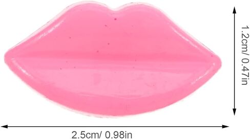 jojofuny 100pcs Flatback Lip Mouth Plastic Doll Mouth Embellishments for Crafting Scrapbooking Sewing Clothes DIY Doll Stuffed Animals Accessories in Saudi Arabia