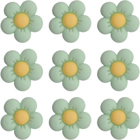 Lmlliang 20pc Mini Resin Flower Flat Back for Scrapbooking Embellishment DIY Handcraft Photo Album Hair Phone Case Decor 21mm Green in Saudi Arabia
