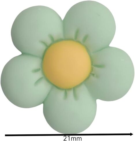 Lmlliang 20pc Mini Resin Flower Flat Back for Scrapbooking Embellishment DIY Handcraft Photo Album Hair Phone Case Decor 21mm Green in Saudi Arabia