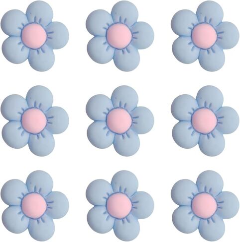 Lmlliang 20pc Mini Resin Flower Flat Back for Scrapbooking Embellishment DIY Handcraft Photo Album Hair Phone Case Decor 21mm Green in Saudi Arabia