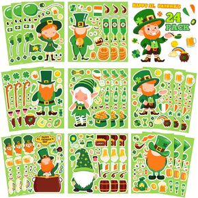 24 ورقة من ملصقات الوجه لعيد الحب، 8 تصميمات لملصقات الحيوانات DIY حرف الفصل الدراسي، هدايا عيد الحب للأطفال الصغار، مستلزمات الحفلات in Kuwait