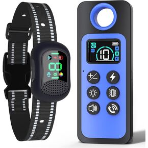 Dog Training Collar with Remote – 4500FT Range E-Collar with Voice, Beep, Vibration, Shock & Flashlight, Waterproof Rechargeable Dog Shock Collar for Small Medium Large Dogs in Kuwait