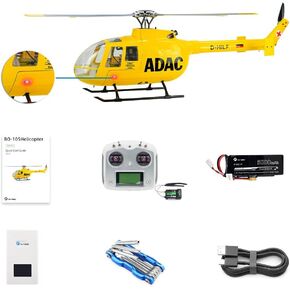 FLYWING BO105 rc طائرات هليكوبتر جديدة ACE وحدة تحكم الطيران ADAC 470 فئة هليكوبتر Fly Wing bo105 مقياس هليكوبتر مع ضوء LED بنقرة واحدة العودة in Kuwait