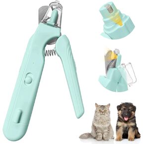 2-in-1 Dog Nail Trimmers & Dog Nail Grinder, Dog Nail Clippers with 2 LED Lights & Safety Guard, USB Rechargeable, Multiple Grinding Methods for Small, Medium, and Large Dogs & Cats (Pink) in Saudi Arabia