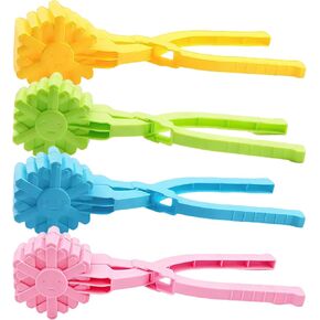 4 قطع من مشابك صانعة كرات الثلج للأطفال، مشابك صانعة كرات الثلج على شكل كرة قدم من البلاستيك لألعاب قالب الثلج، مثالية للاستخدام في الأماكن الخارجية والشتوية وأداة صنع كرات الثلج على الشاطئ (كرة القدم) in Kuwait