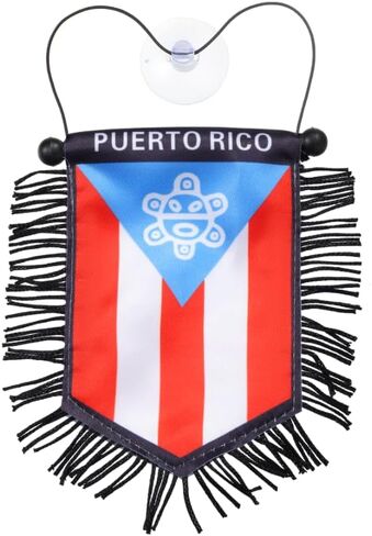 Puerto Rico Taino Sun Hanging Decoration – Boricua Rearview Mirror Flag for Car, Home & Office Décor, Taíno Symbol Mini Banner, Puerto Rican Cultural Accessory in Saudi Arabia