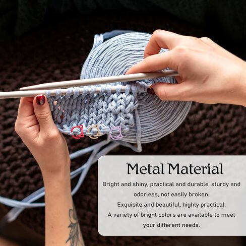 48 PCS Stitch Markers for Crocheting Metal Spiral Stitch Markers Multicolor Cat Crochet Marker Ring for Knitting, Weaving Notions in Saudi Arabia