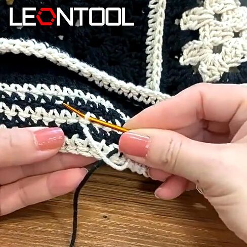LEONTOOL 10 Pcs Large Eye Yarn Darning Tapestry Needle Big Eye Weaving Needle Aluminum Bent Needles Sewing Hand Knitting Needles with Storage Tube for Crochet Weaving Darning Projects in Saudi Arabia