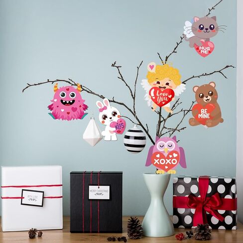 XZENTIRA 36 Sets Valentine's Day Craft Kits for Aldults Valentines Stickers DIY Paper Craft Hanging Ornament Decorations Entertainment Activities in Saudi Arabia