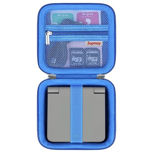 Carrying Case for RG34XXSP/RG35XXSP/Miyoo Flip V2 Retro Game Console, Portable Handheld Game Console Travel Storage Case with Mesh Bag for SD Card, USB Charging Cable, User Manual, Black in Saudi Arabia