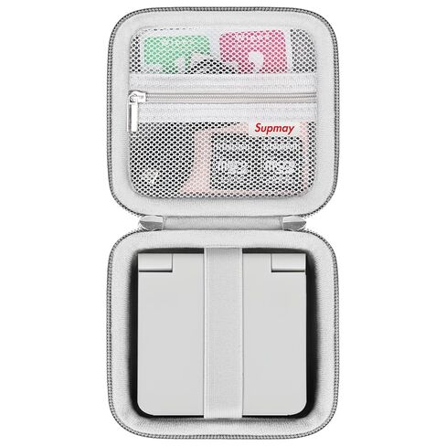 Carrying Case for RG34XXSP/RG35XXSP/Miyoo Flip V2 Retro Game Console, Portable Handheld Game Console Travel Storage Case with Mesh Bag for SD Card, USB Charging Cable, User Manual, Black in Saudi Arabia