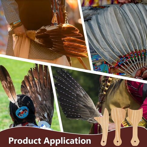 BENECREAT 3pcs Fan Handles, 7.87×3.15×0.47 Inch Hand Fan DIY Handles, Wood Jumbo Craft Sticks, Fan Handle Craft Sticks for DIY Handicrafts in Saudi Arabia