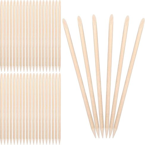 100 Pcs Wooden Stylus Sticks for Scratch Art, Wood Scratch Sticks Heavy Duty Craft Tools for DIY Creative Draw Christmas Thanksgiving(11.5cm) in Saudi Arabia