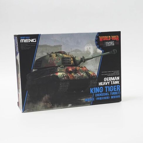 花田制造 Meng WWT-021 World War Toons King Tiger German Heavy Tank (Henschel Turret) أطقم منمذجة in Kuwait