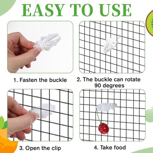 6 PCS Bird Treats Skewer, Parakeet Hanging Food Holder, Bird Cage Food Holders, Stainless Steel Fruit Vegetable Stick Holder for Hanging Birds Foraging Toys for Macaw Parakeet Budgie (3 Sizes) in Saudi Arabia