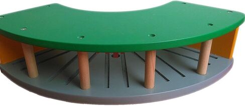Wooden Train Round House Fun Development Wooden Train Track Accessories Wood Train Shed Wood Train Toy for Preschool Child in Saudi Arabia