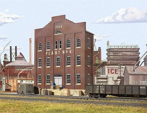 Walthers Cornerstone Series Kit HO Scale Plant No. 4 Background Building in Saudi Arabia