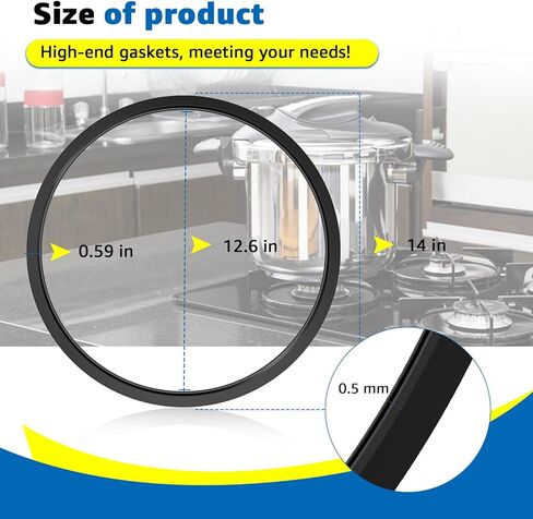 S-3440 Pressure Canner Gasket Compatible with Mirro S-3440 M-312 M-406 M-512 M-522 M-526 M-622 Models Manufactured Before January 1983 in Kuwait