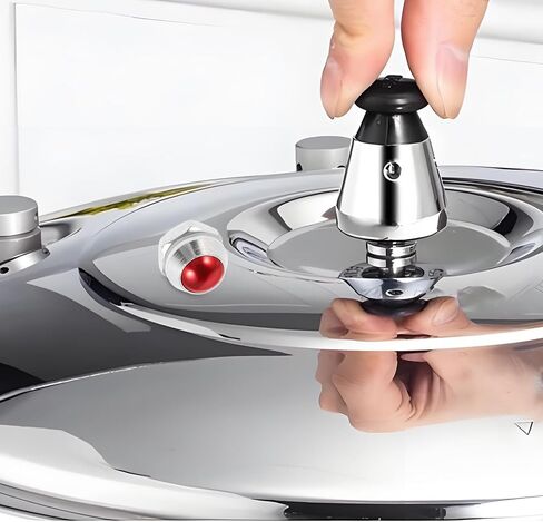 PRETYZOOM قطعتان من صمام أمان طنجرة الضغط من الألومنيوم بتصميم مسطح بديل لصمام تخفيف الضغط للطباخ المتوافق مع العديد من العلامات التجارية in Kuwait