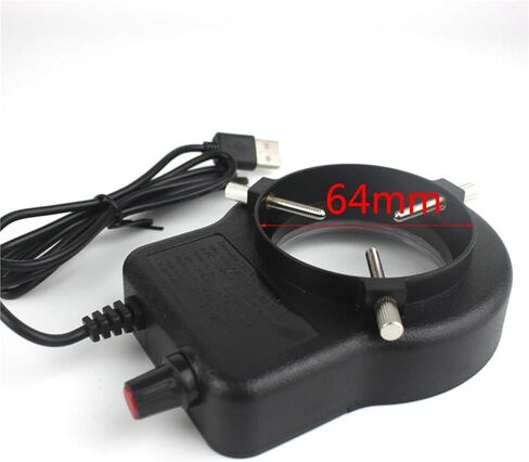 48 LED SMD USB Adjustable Ring Light Lamp for Industrial Microscope Industrial Camera Magnifying Glass 110V-220V 3W-5W (D7.4x1.0mm) in Saudi Arabia