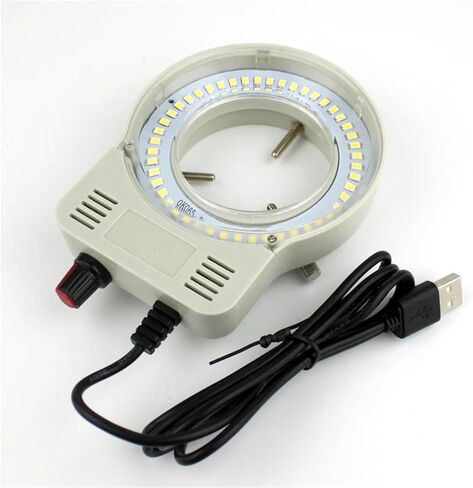 48 LED SMD USB Adjustable Ring Light Lamp for Industrial Microscope Industrial Camera Magnifying Glass 110V-220V 3W-5W (D7.4x1.0mm) in Saudi Arabia