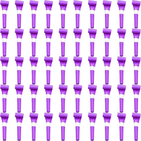 50 Pcs Red Party Blowers for Kids Funny Blower Noise Makers Blowouts Horns Whistles Perfect for Birthday Parties New Years Sporting Events Party Supplies (Red) in Saudi Arabia