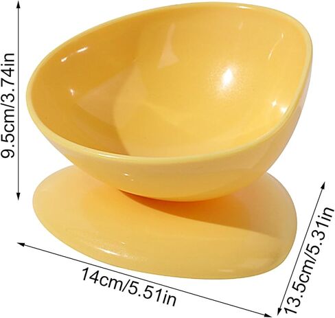 Tilted Cat Bowl | 200ml Anti-Tipping Neck Support Pet Dispenser,15 Degree Inclined Tilted Water Bowl,for Small Dogs Kitten Puppy Travel Indoor Outdoor Feeding in Saudi Arabia