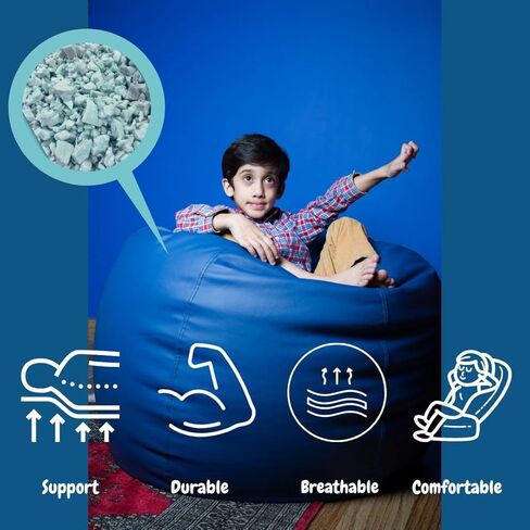 Premium High Grade Shredded Memory Foam fill refill Replacement for Bean Bags, Chairs, Pet Beds, Pillows, Cushions, and Arts & Crafts MADE IN THE USA (25 lbs) in Saudi Arabia