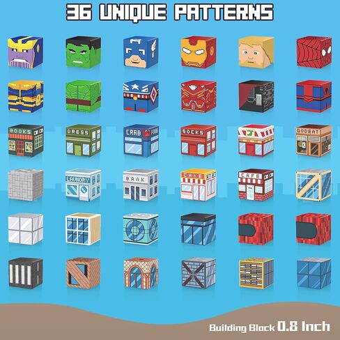 كتل مغناطيسية من جروسلاند - 200 قطعة مكعبات مغناطيسية، مكعبات بناء مغناطيسية، ألعاب حسية الجذعية مونتيسوري لعمر 3 4 5 6 7 8-13 سنة للأولاد والبنات عيد ميلاد للأطفال in Kuwait