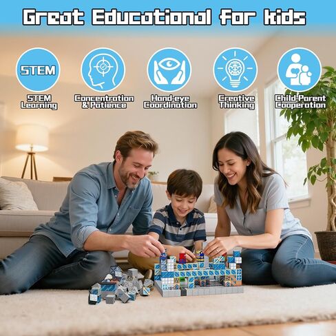 كتل مغناطيسية من جروسلاند - 200 قطعة مكعبات مغناطيسية، مكعبات بناء مغناطيسية، ألعاب حسية الجذعية مونتيسوري لعمر 3 4 5 6 7 8-13 سنة للأولاد والبنات عيد ميلاد للأطفال in Kuwait