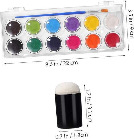 jojofuny 10 Pcs Sponge Paint Daubers Set with Watercolor Painting Kit for DIY Crafts for Finger Painting Drawing Stamping and Creative Projects in Saudi Arabia