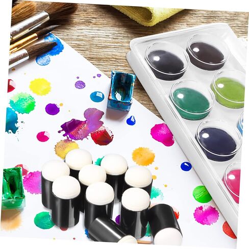 jojofuny 10 Pcs Sponge Paint Daubers Set with Watercolor Painting Kit for DIY Crafts for Finger Painting Drawing Stamping and Creative Projects in Saudi Arabia