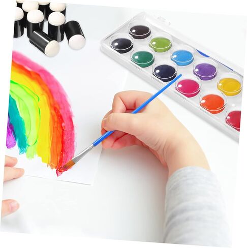 jojofuny 10 Pcs Sponge Paint Daubers Set with Watercolor Painting Kit for DIY Crafts for Finger Painting Drawing Stamping and Creative Projects in Saudi Arabia