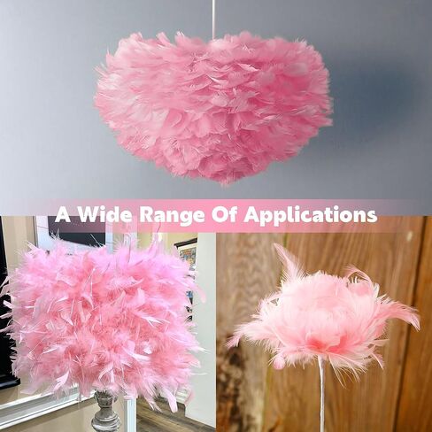 100Pcs Pink Goose Feathers - 3-5 Inches Natural Feathers for DIY Crafts - Pink Feathers Bulk for Wedding Home Party Decorations,Dream Catcher Supplies in Saudi Arabia