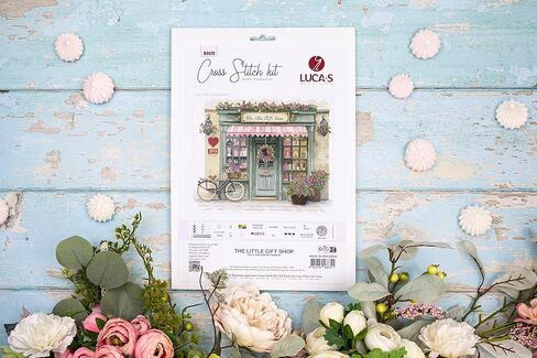 Luca-S Cross Stitch Kit The Little Gift Shop B1429, Counted Cross Stitch Kit for Adults, Needlecraft and Embroidery Kit in Saudi Arabia