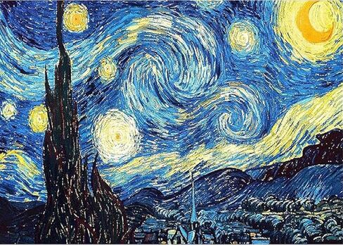 LYKEJI Starry Night Diamond Art Kits للبالغين طقم طلاء ألماس، 11.8 × 15.7 بوصة، فن ملون 5D مع ألماس دائري كامل، حرفة يدوية لتزيين الحائط in Saudi Arabia