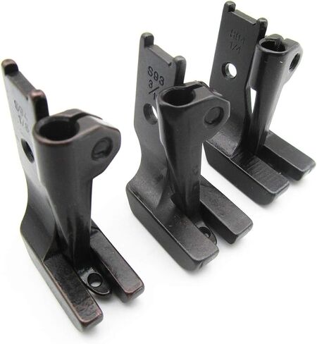 CKPSMS Brand - 3SIZE Double Welt Piping Cording Foot #S95 1/8+3/16+1/4, Compatible with/Replacement for JUKI, CONSEW, SINGER, BROTHER, ARTISAN, MITSUBISHI, TACSEW, TAKING, YAMATA Sewing Machines in Saudi Arabia