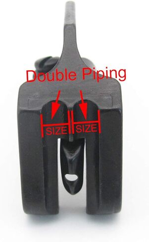CKPSMS Brand - 3SIZE Double Welt Piping Cording Foot #S95 1/8+3/16+1/4, Compatible with/Replacement for JUKI, CONSEW, SINGER, BROTHER, ARTISAN, MITSUBISHI, TACSEW, TAKING, YAMATA Sewing Machines in Saudi Arabia