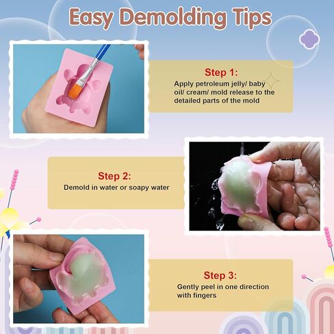 مجموعة Starry Taba Squishy Kit 500 جرام مجموعة صنع اسفنجي Taba DIY مع سيليكون سائل 1:1 AB يعالج بشكل أسرع تمامًا وخالي من الفقاعات مع 6 قوالب، مسحوق متدفق كهدية لتخفيف التوتر in Kuwait