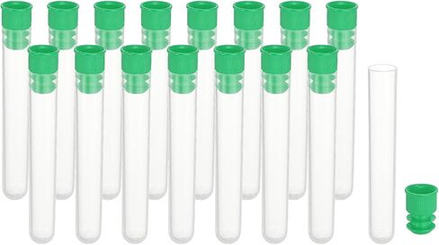 PATIKIL 3" Length Plastic Sewing Needle Storage Holder, 16 Pcs Portable Embroidery Needle Matte Pin Toothpick Storage Tubes Case for Craft Knitting, Red in Saudi Arabia